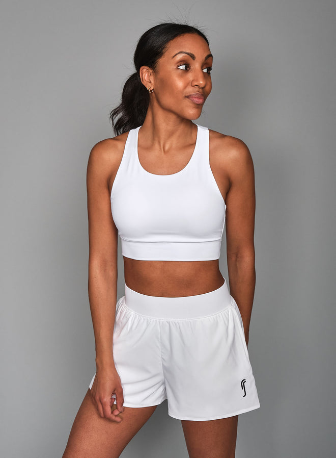 Women's Stretch Tech Sports Bra White