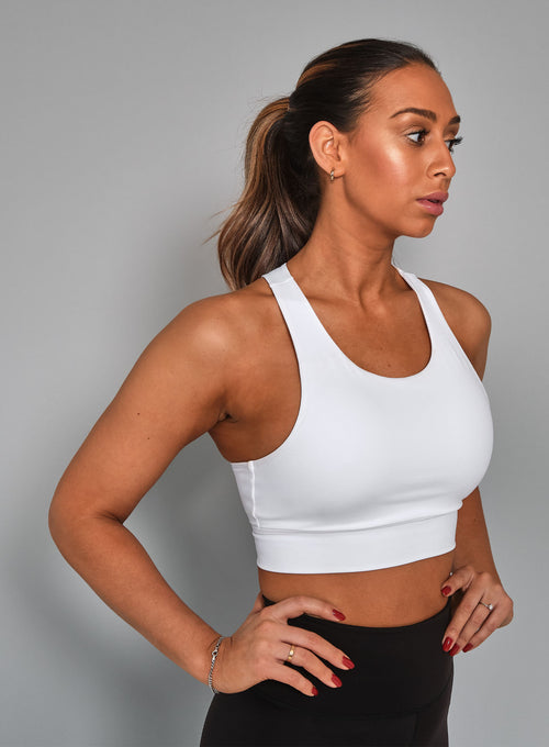 Women's Stretch Tech Sports Bra White