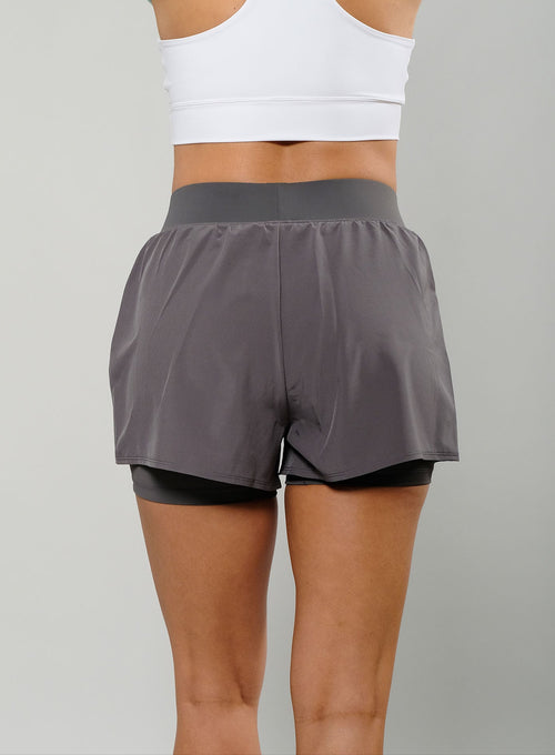 Women's Performance Court Shorts - 2 in 1 with Ball Pockets