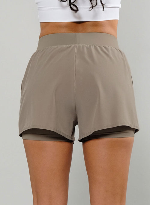 Women's Performance Court Shorts - 2 in 1 with Ball Pockets